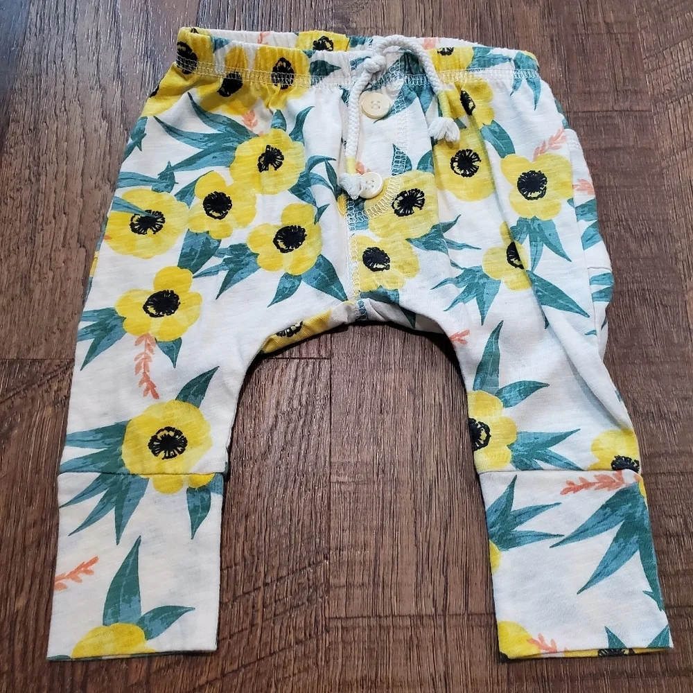 Jessica Simpson Baby Girl Matching Set Sunflower Joggers Polka Dot Top Ruffle 3M